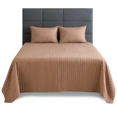 WAKESHOME - Cubrecama Premium VeranoOtoño 2 Plazas Ultra Suave y Liviano