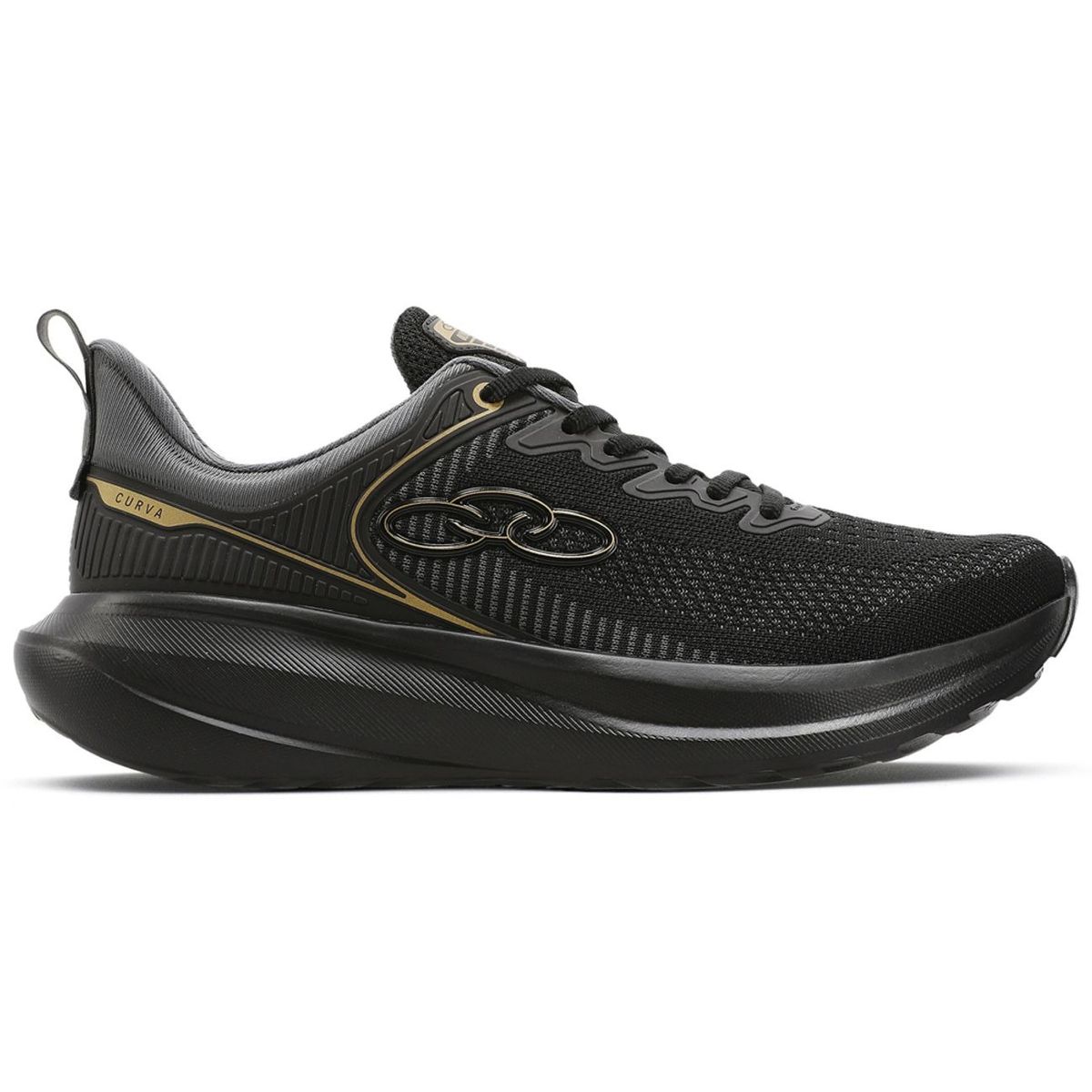 OLYMPIKUS - Zapatilla Hombre Curva Negro