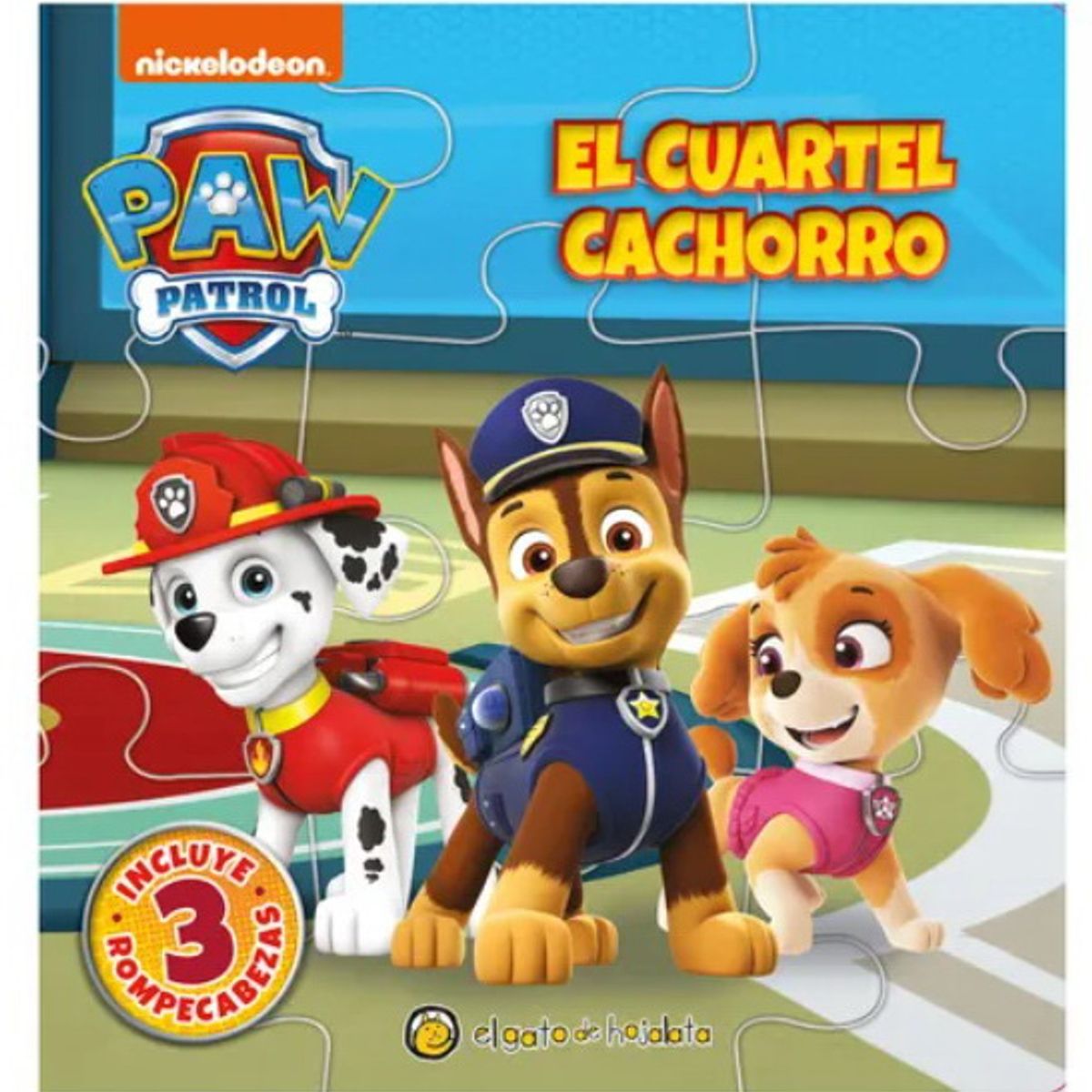 ANTARTICA LIBROS - Paw Patrol El Cuartel Cachorro Con Rompecabezas
