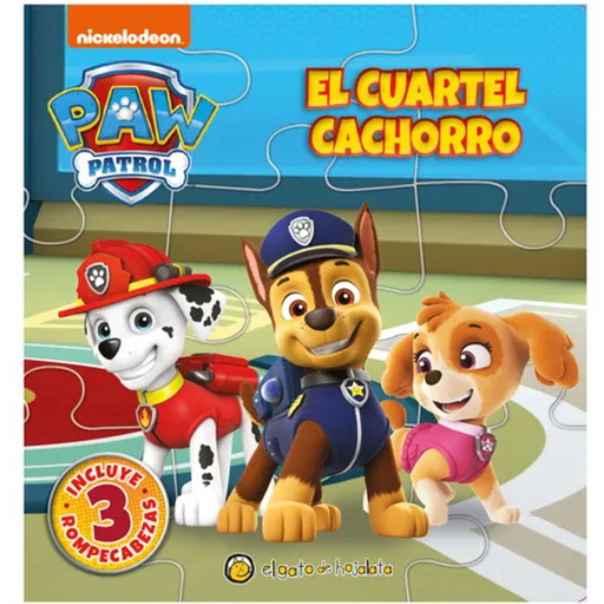 ANTARTICA LIBROS - Paw Patrol El Cuartel Cachorro Con Rompecabezas