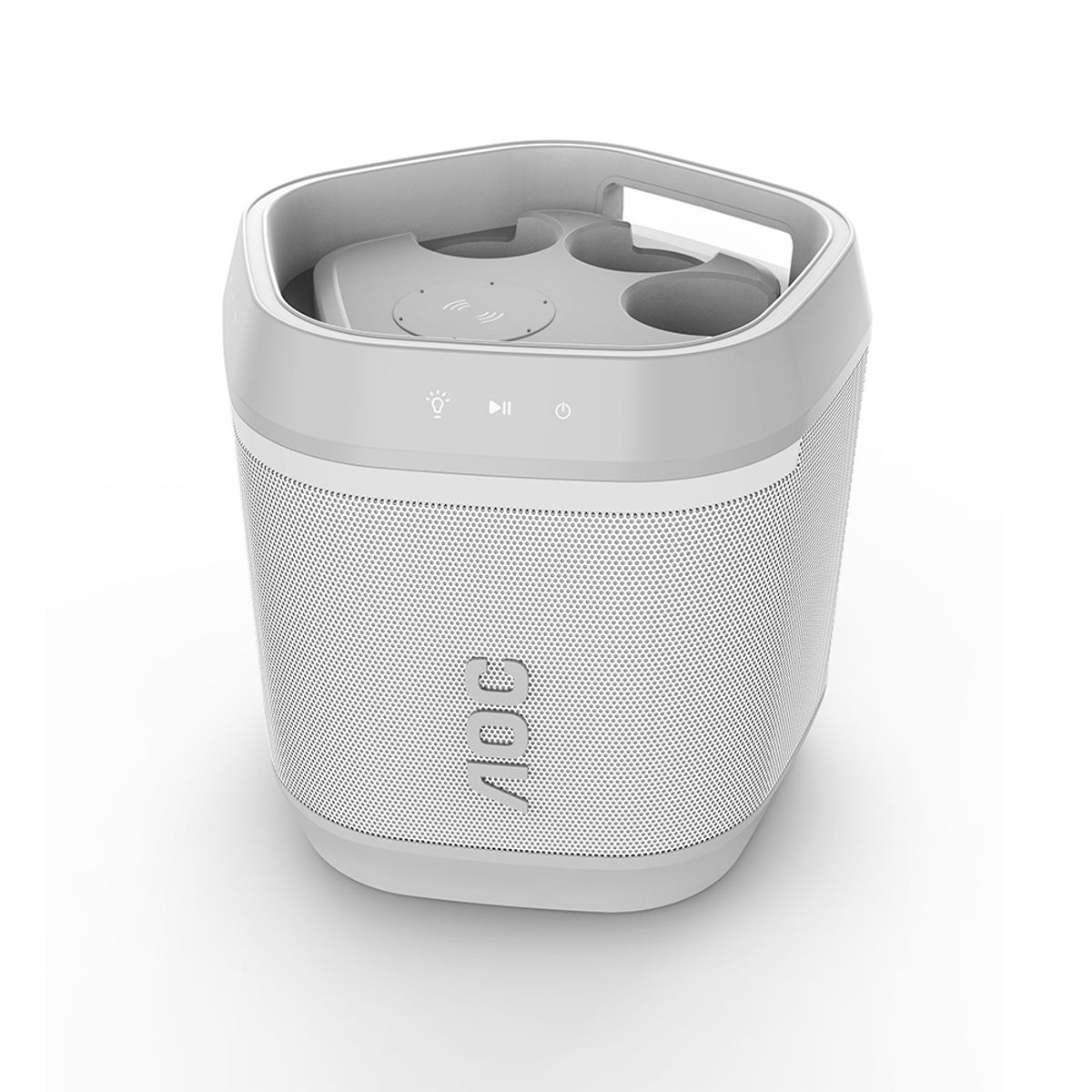 AOC - Parlante Bluetooth para Fiesta con Portalatas AOC O3 Blanco