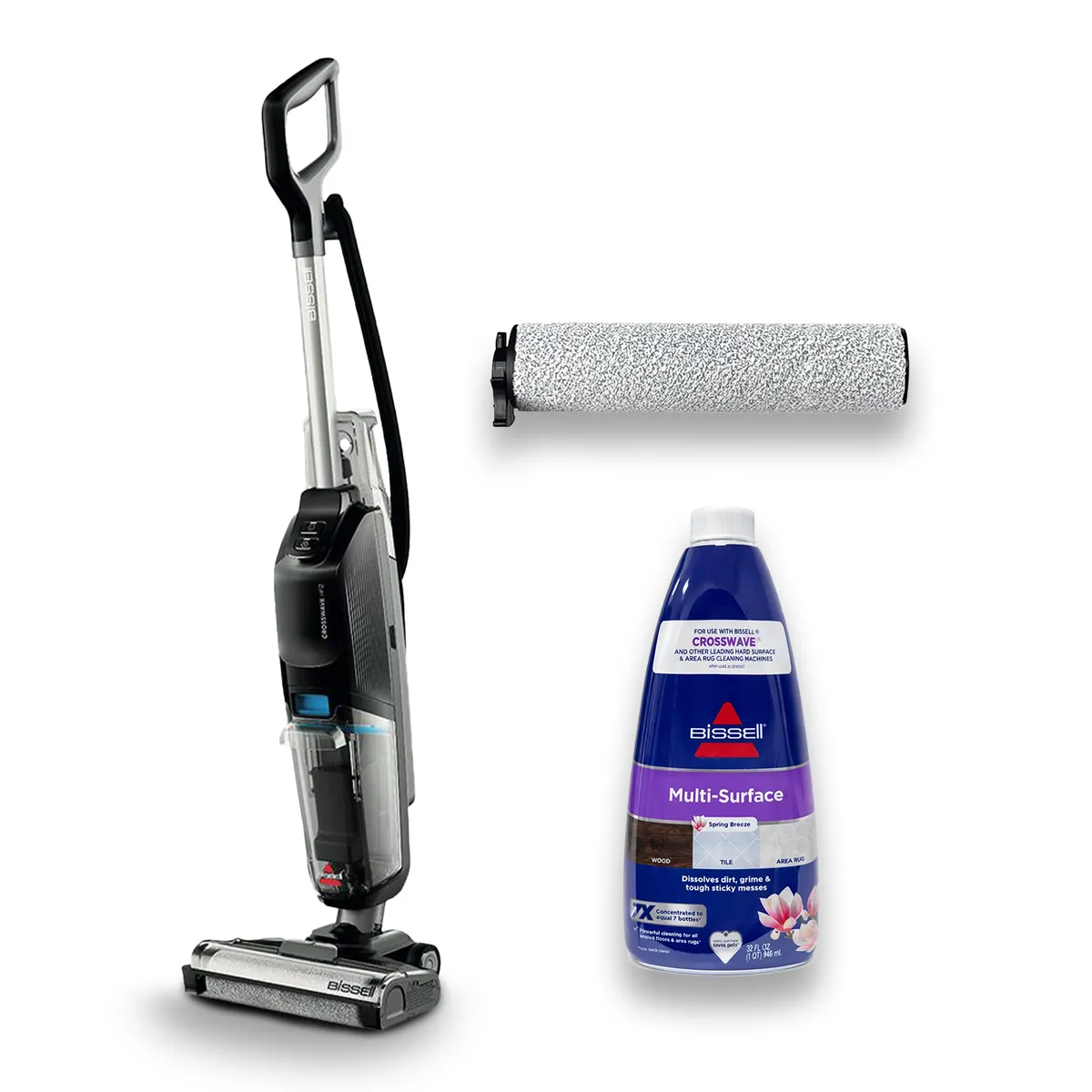 BISSELL - Lavadora de pisos Crosswave HF2 + 1 Rodillo + 1 Detergente