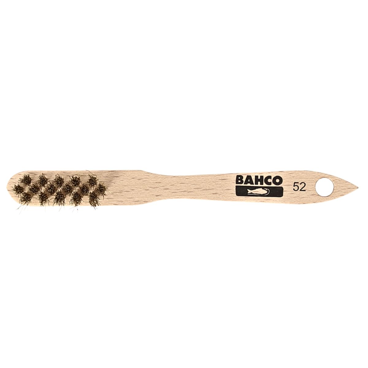 BAHCO - Cepillo Para Limpiar Bujías Mango De Madera Bahco 52