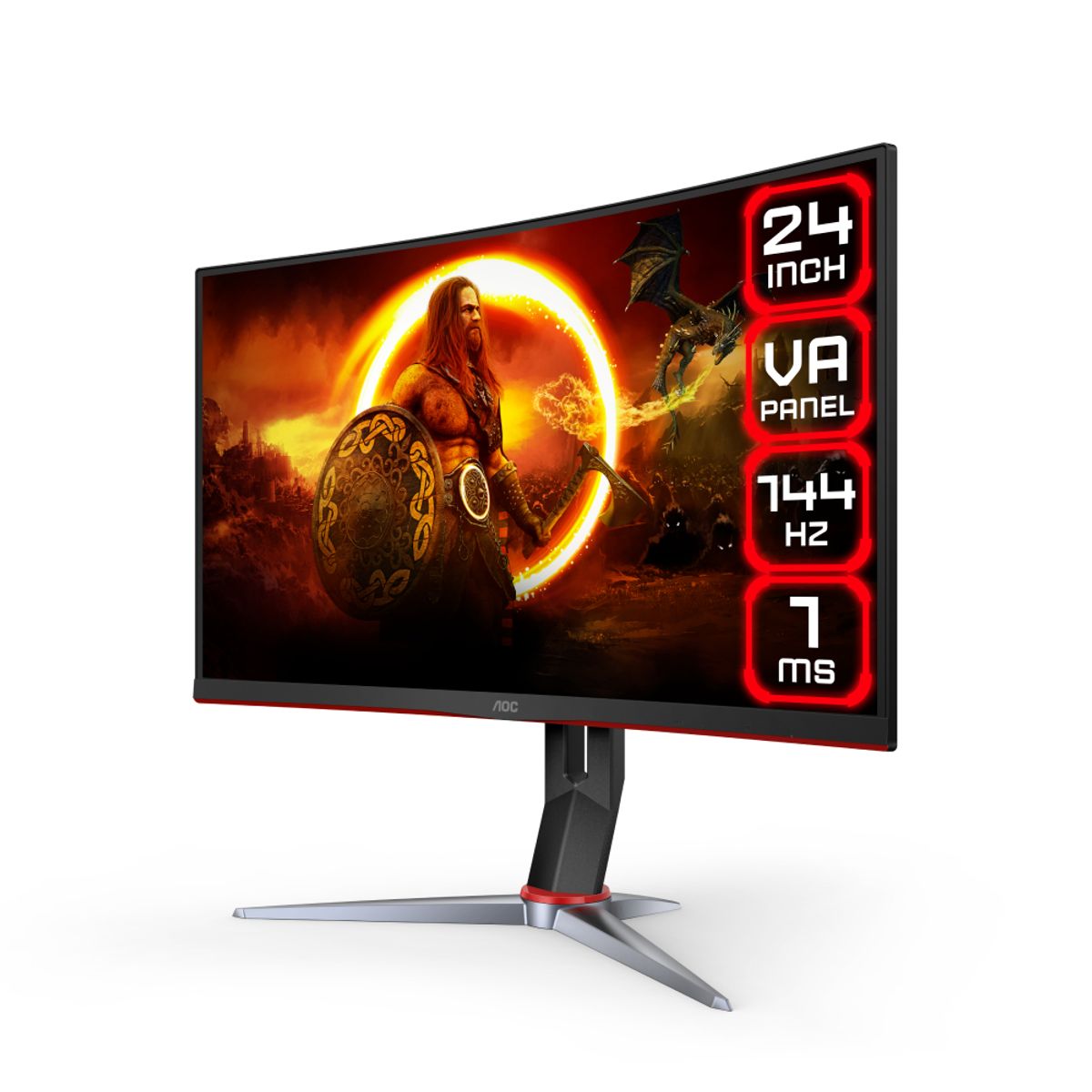 AOC - Monitor Gamer 24 C24G2 VA Full HD 165Hz