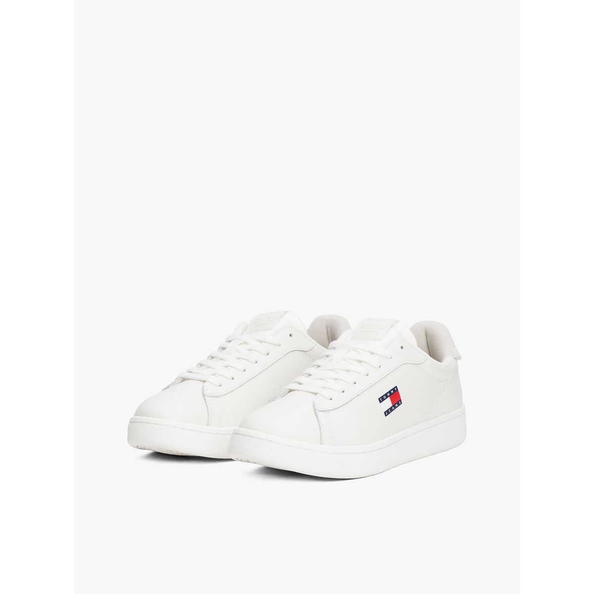 TOMMY HILFIGER - Zapatillas Archive De Cuero Blanco Tommy Jeans