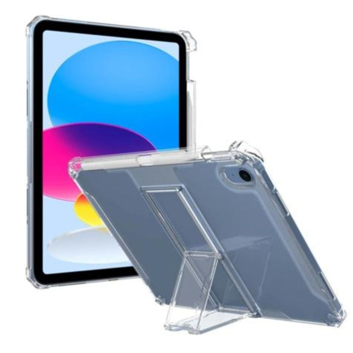 GENERICO - Carcasa Transparente Soporte Para iPad 7ma 8va 9na Gene 10.2