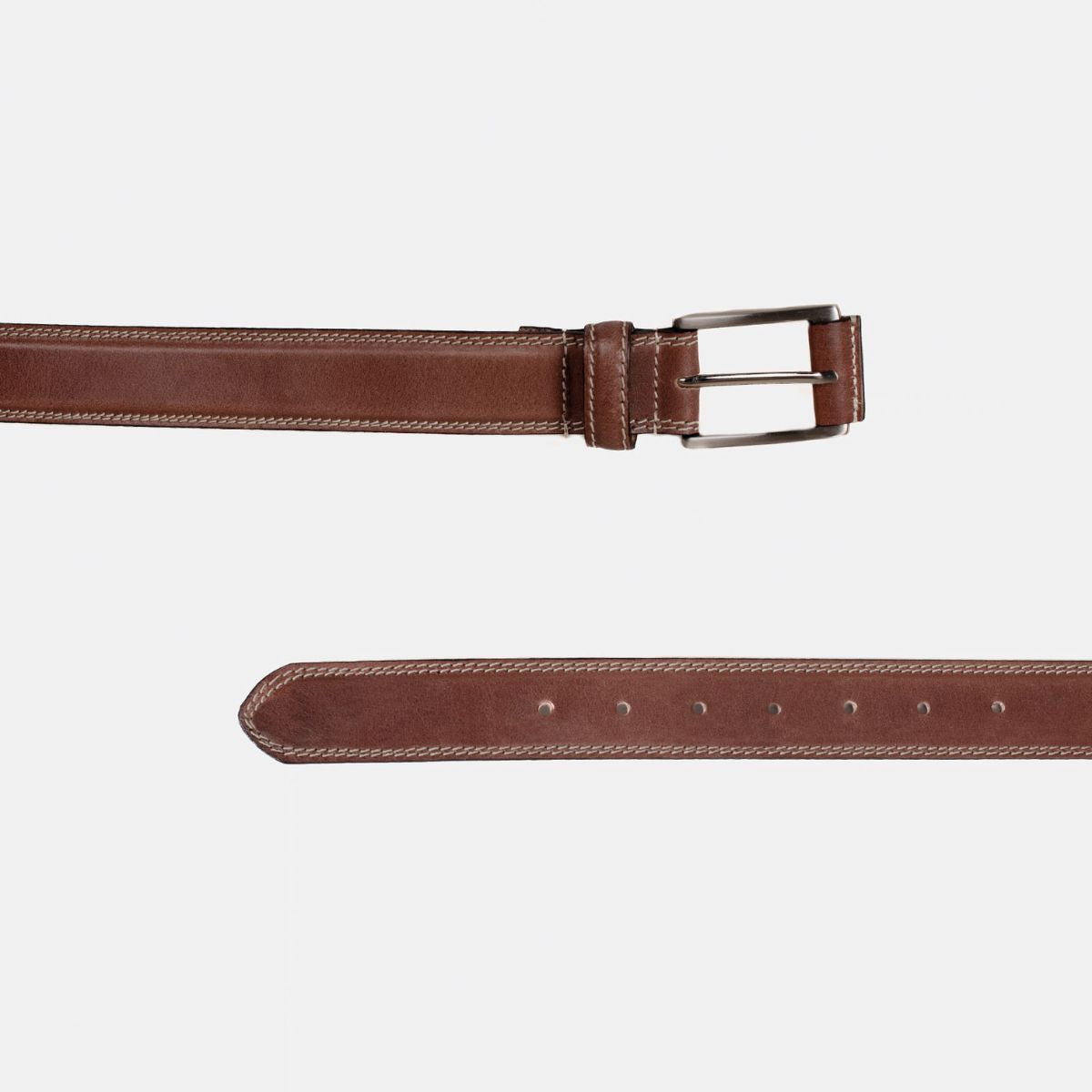 MOSS - Cinturón Cuero Doble Costura