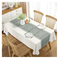 COMPRAPO - Mantel Antimanchas Mod. Menta Serena 140 X 220 Cm Rectangular