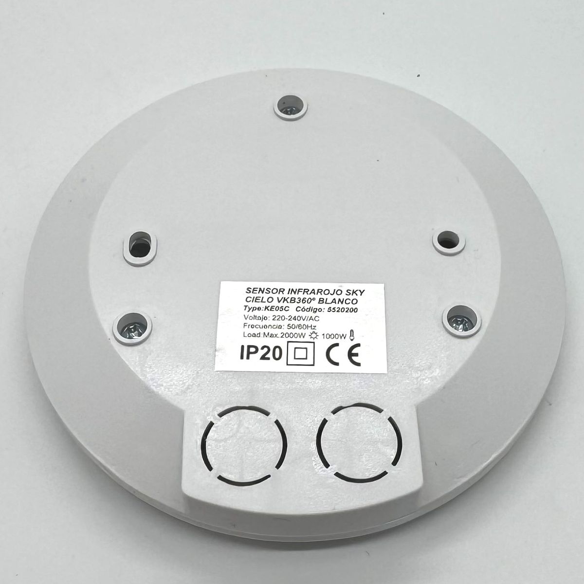 VKB - Sensor De Movimiento 360° Infrarrojo Sobrepuesto Blanco