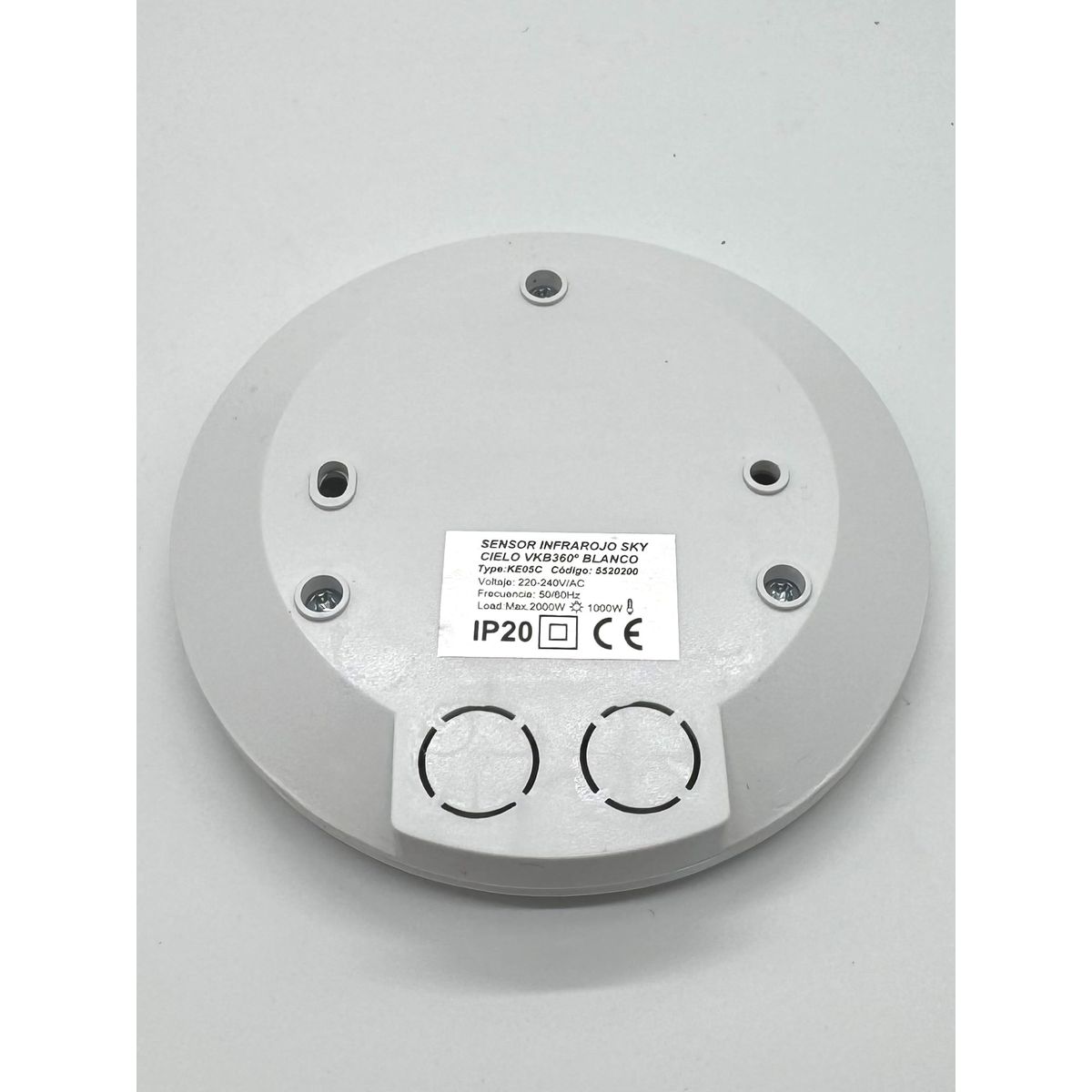 VKB - Sensor De Movimiento 360° Infrarrojo Sobrepuesto Blanco