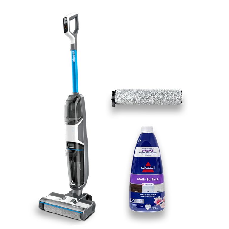 BISSELL Aspiradora y Trapeadora Crosswave Inalámbrica HF3 + 1 Rodillo + 1 Detergente