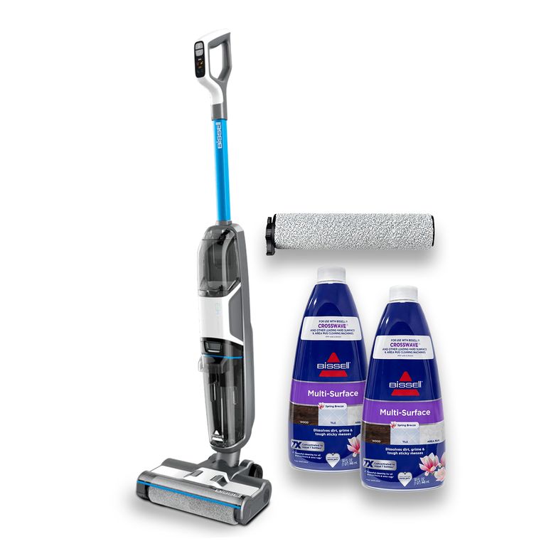 BISSELL Aspiradora y Trapeadora Crosswave Inalámbrica HF3 + 1 Rodillo + 2 Detergente