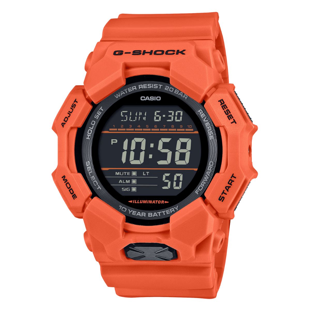 CASIO - RELOJ CASIO GD-010-4DR G-SHOCK NARANJA HOMBRE