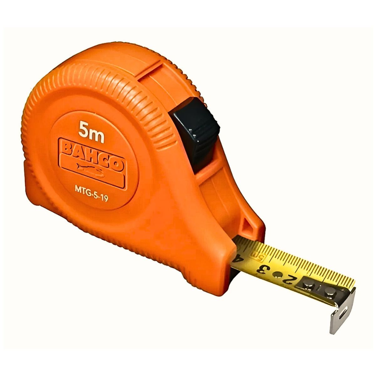 BAHCO - Huincha De Medir Flexómetro 5Mt Freno Clip Bahco MTG-5-19-E