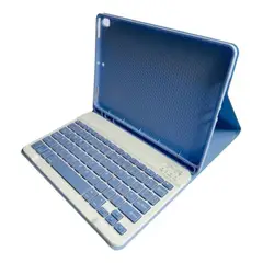 GENERICO - Funda Con Teclado Lila Para iPad 7ma/8va/9na 10.2 Español