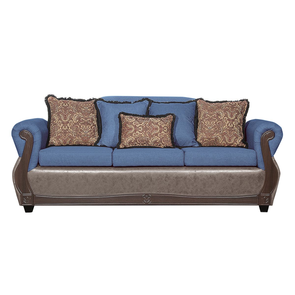 BLACK FACTORY - Juego de Living 3 2 Gran Columbia Azul Chocolate