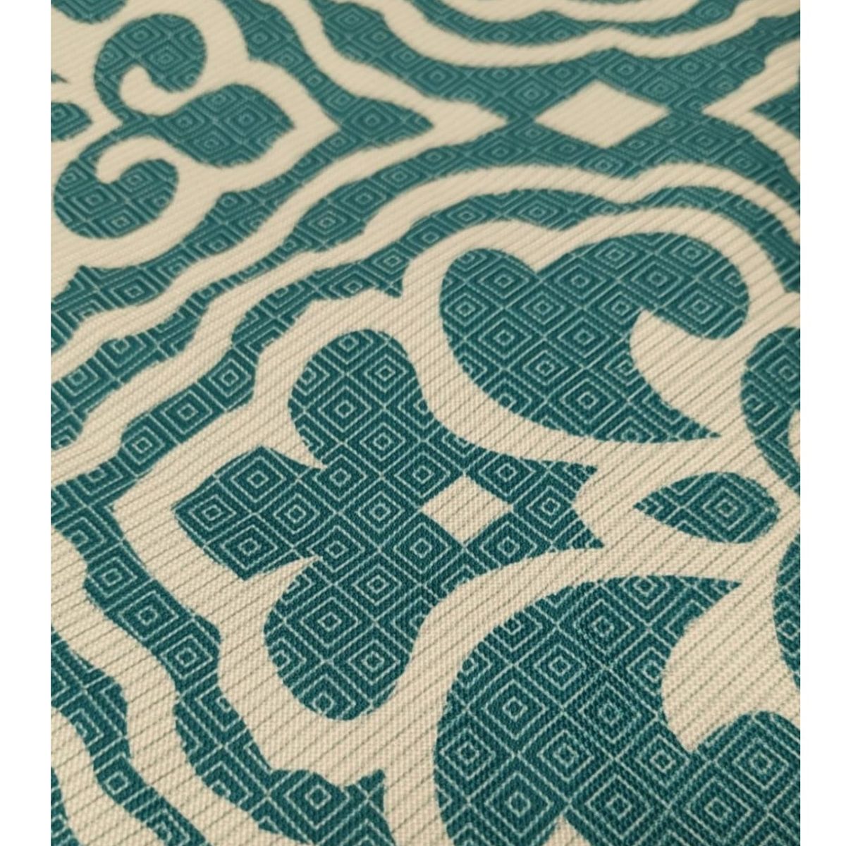 COMPRAPO - Mantel Antimanchas Mod. Marraketch Aqua 140 X 220 Cm Rectangular