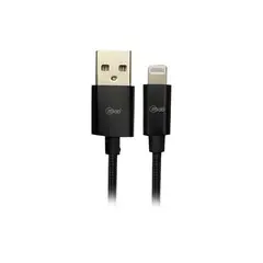 MLAB - Cable Certificado USB a Lightning Negro 9263 Cable Mallado Resistente