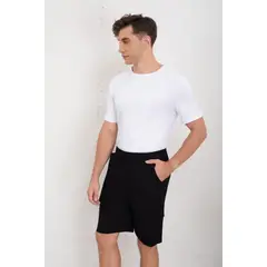 LIKE SHOP - Short Cargo Bermuda Hombre Tipo Lino Temporada Primavera Verano 7145