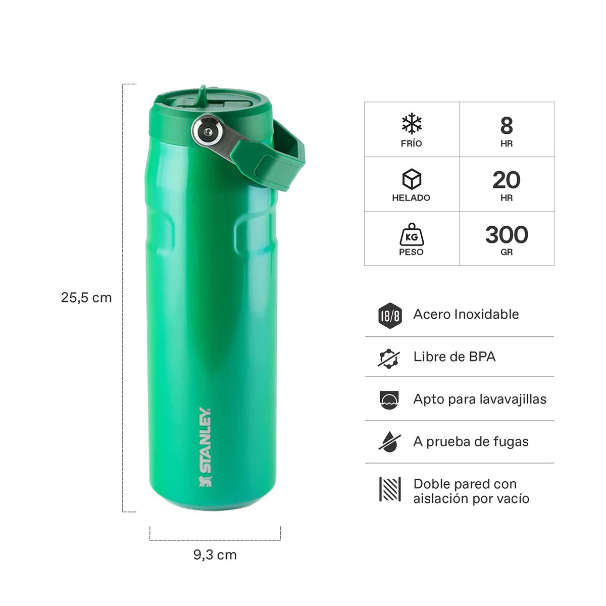 STANLEY - Botella Térmica Stanley Flip Straw Aerolight Clover - 710 ml