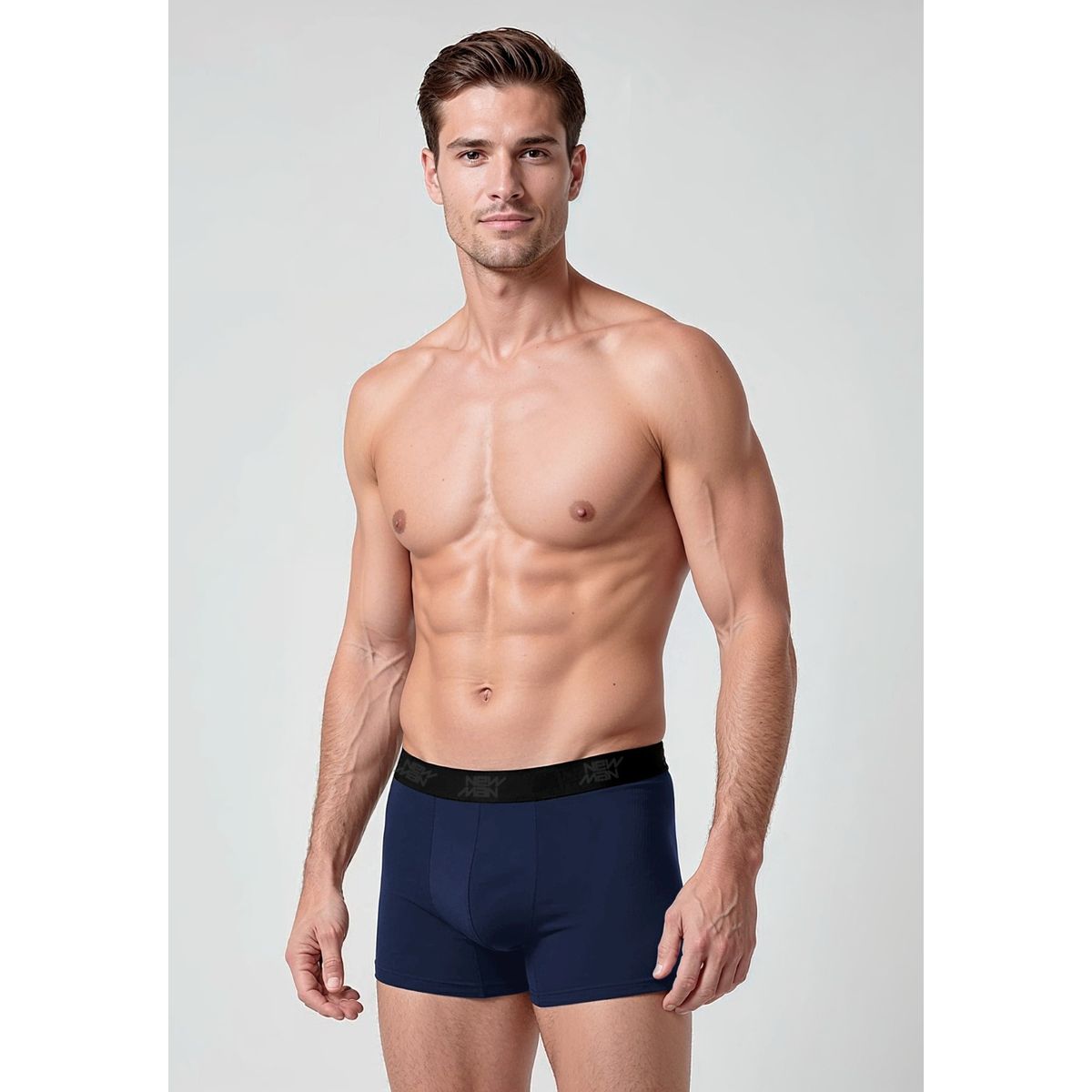 NEW MAN - Boxer Tri Pack Newman Casual Azul New Man