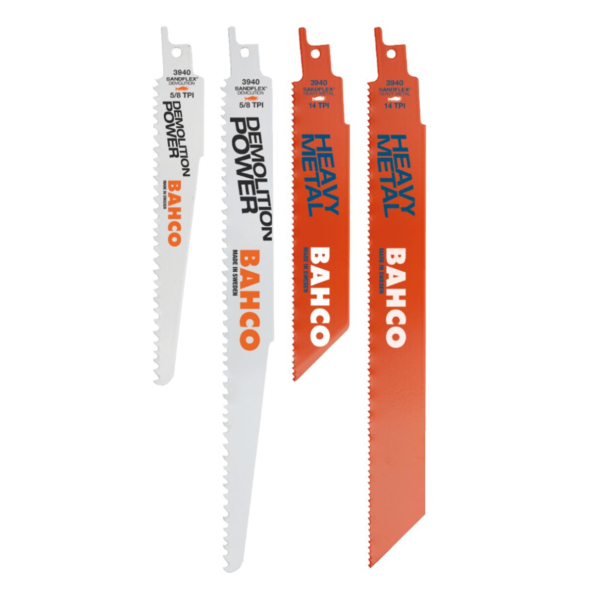 BAHCO - Set Hoja Sierras Sable Metal/Madera 5pzs Bahco 3940HDDSET5P