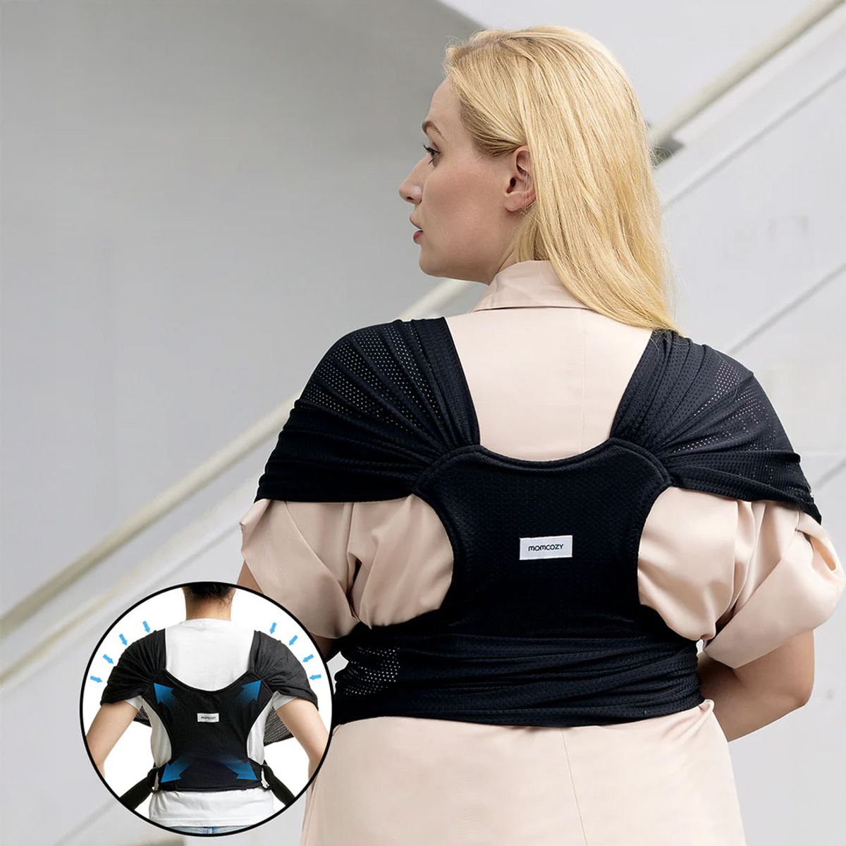 MOMCOZY - Portabebés Fular Malla