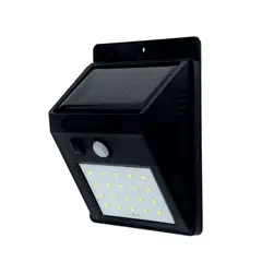 DALI - Aplique Solar para Piso 20 LED con Sensor de Movimiento – Carga Solar Automática, Exterior IP65