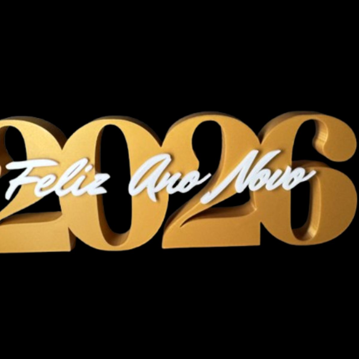 GENERICO - Feliz Año Nuevo 2026 - Placa Decorativa