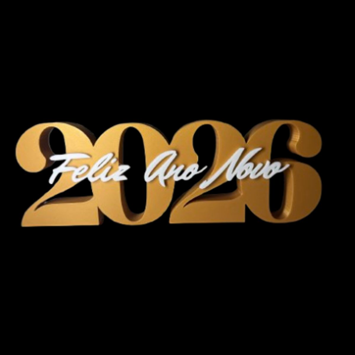 GENERICO - Feliz Año Nuevo 2026 - Placa Decorativa
