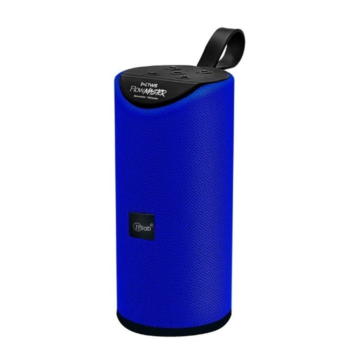 MLAB - Parlante Bluetooth FM Radio Flow Master- TWS Red Black Blue Parlante Recargable - AZUL