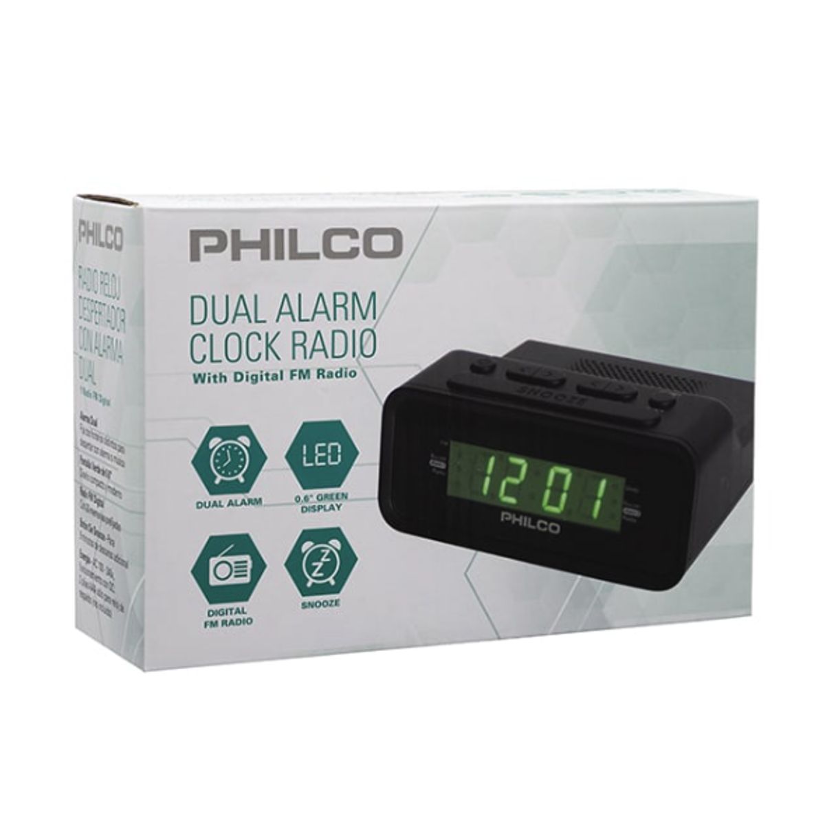PHILCO - Radio Reloj Digital Pantalla 06 Philco