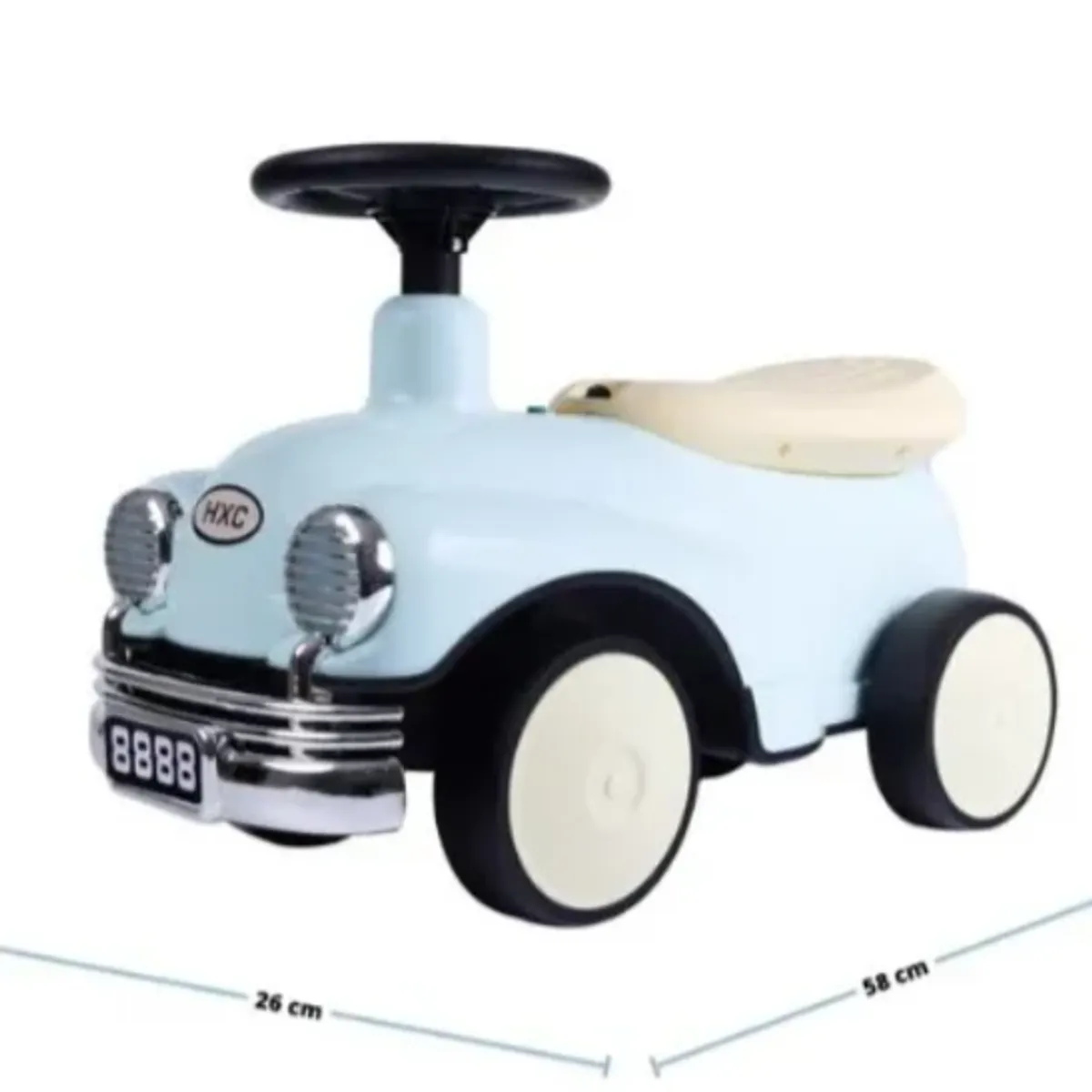 GENERICO - Correpasillos Vehículo Coche Vintage Con Luces Y Musica verde