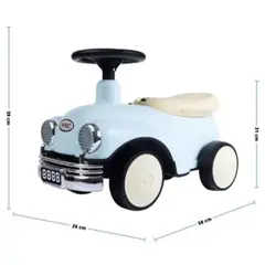 GENERICO - Correpasillos Vehículo Coche Vintage Con Luces Y Musica verde