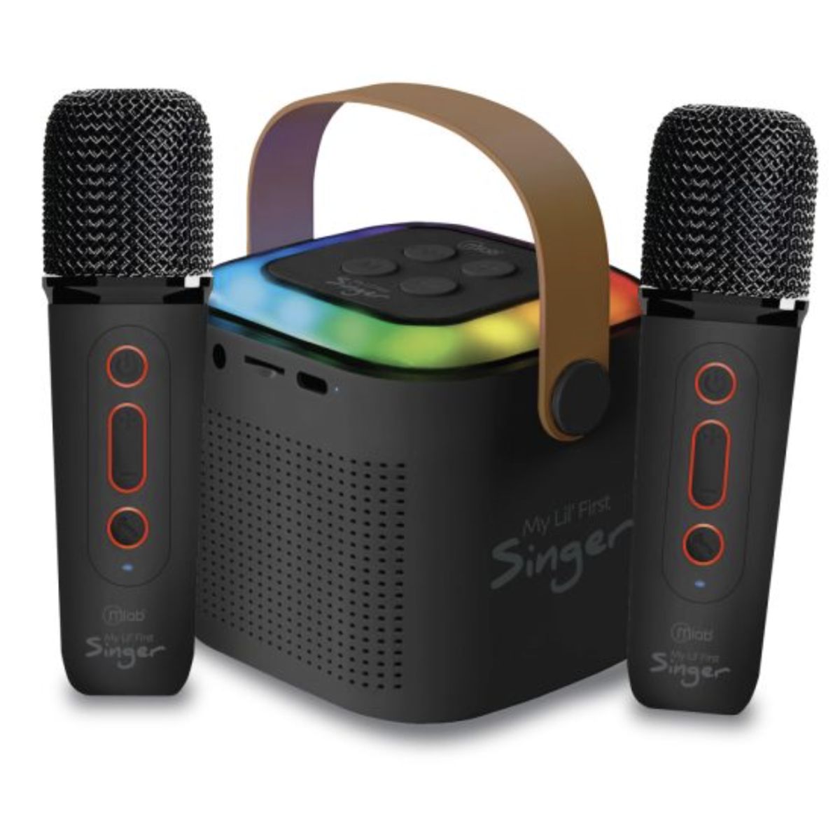 MLAB - Parlante Karaoke My Lil First Singer 2 + 2 Micrófonos Inalámbricos Mlab - Negro