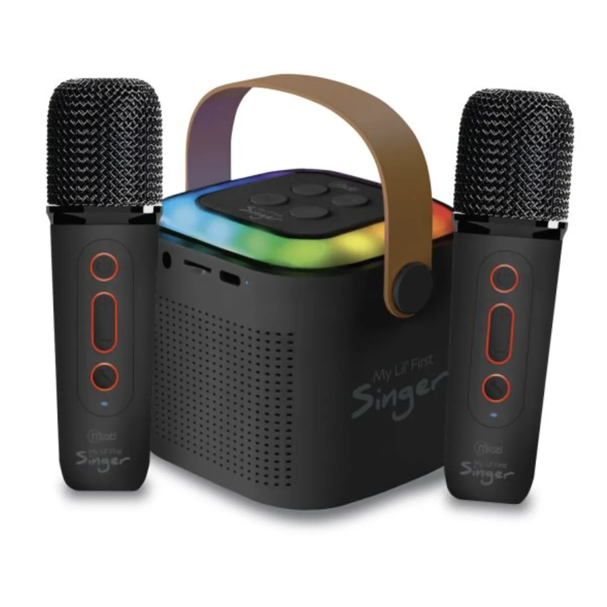 MLAB - Parlante Karaoke My Lil First Singer 2 + 2 Micrófonos Inalámbricos Mlab - Negro