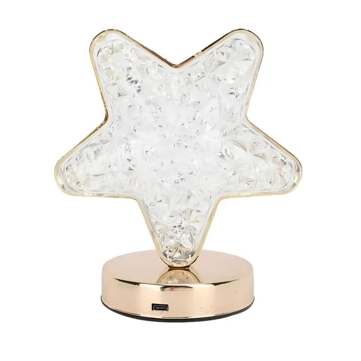 IMPORTCLICK - Lampara Estrella 3D LED Táctil Cristal