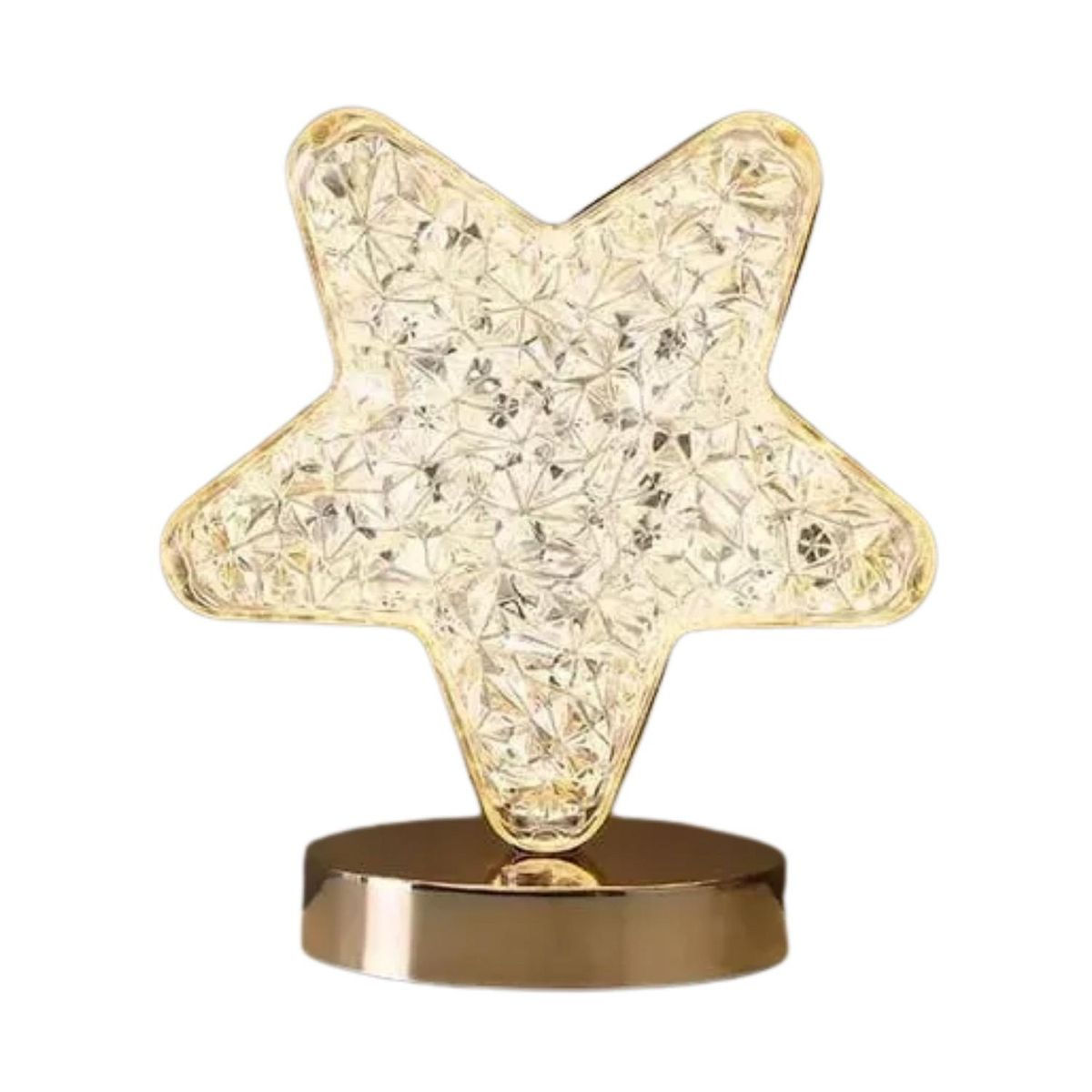 IMPORTCLICK - Lampara Estrella 3D LED Táctil Cristal