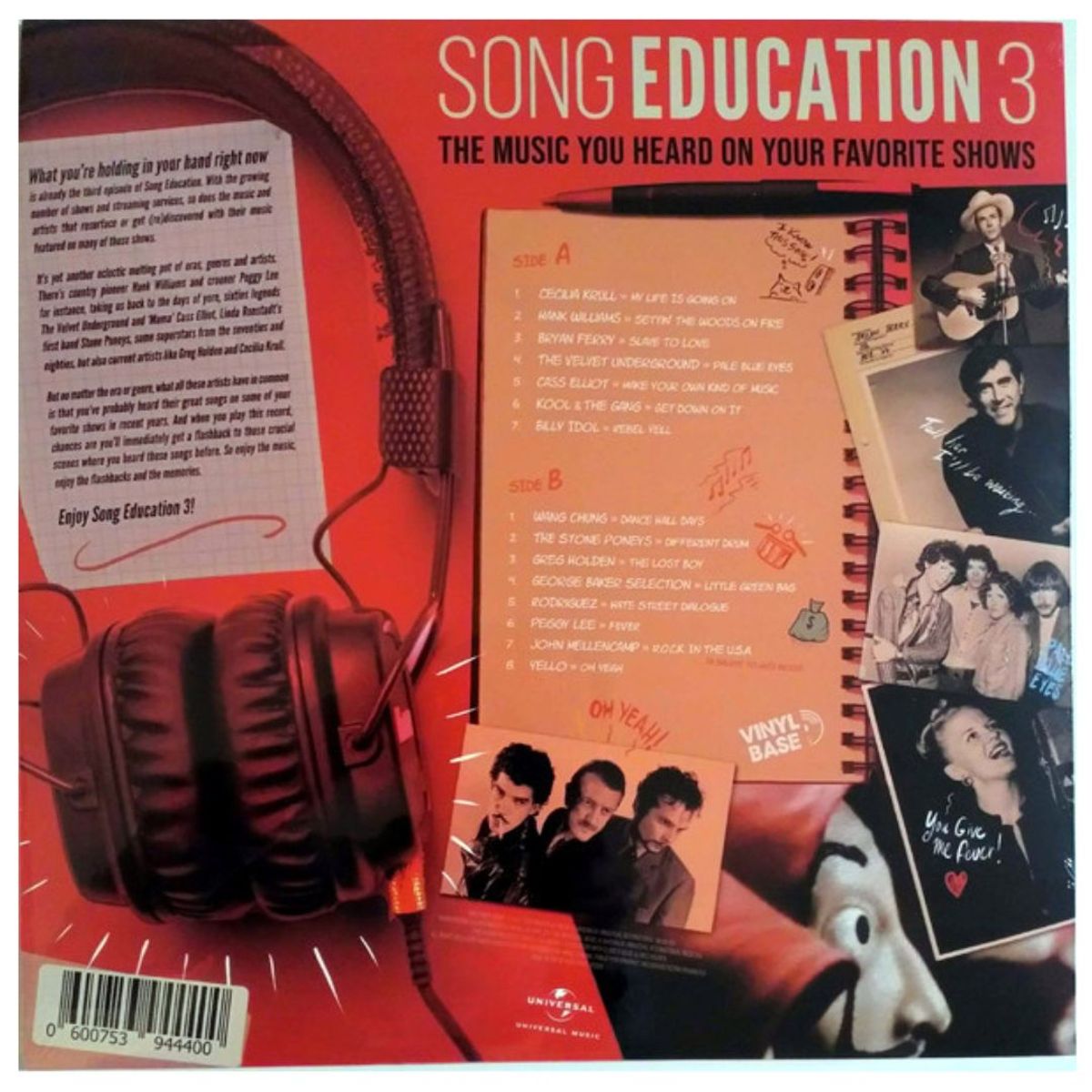 GENERICO - SONG EDUCATION - VOL. 3 (WHITE VINYL) / VINILO