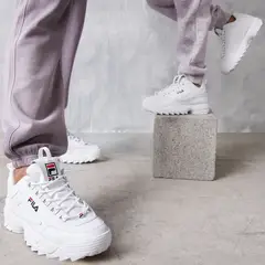 FILA - Zapatilla Urbana Unisex Blanco (27.5 a 36)