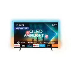 PHILIPS - Ambilight TV 65 QLED 4K UHD 65PUD8250