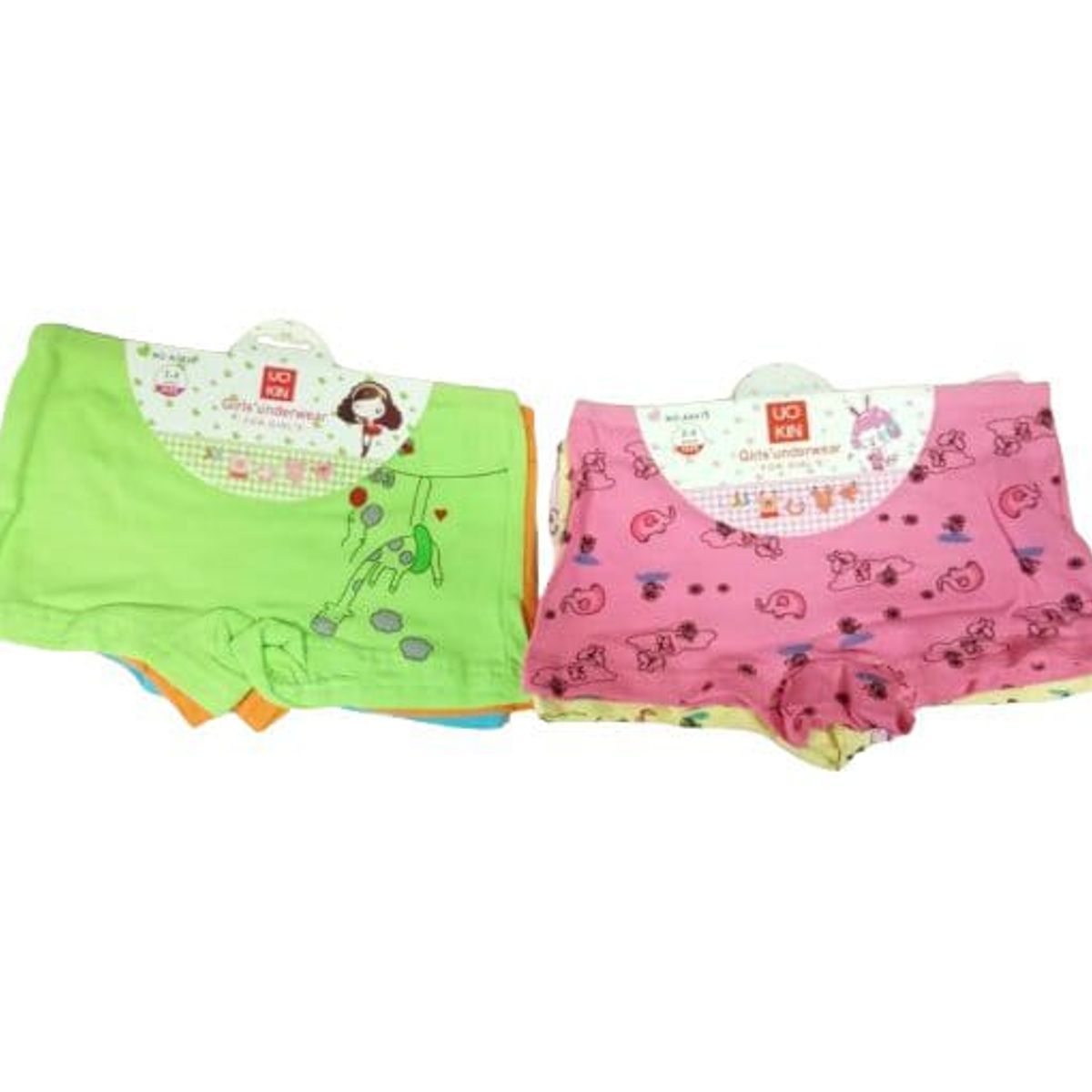 GENERICO - Pack 6 calzones niña 2 a 4 años