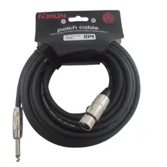 KIRLIN - Cable XLR-Plug 63mm de 10 mt MPC-282PNBK-10M
