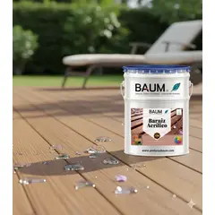 BAUM - Galon Barniz Acrilico Hidrorepelente Roble