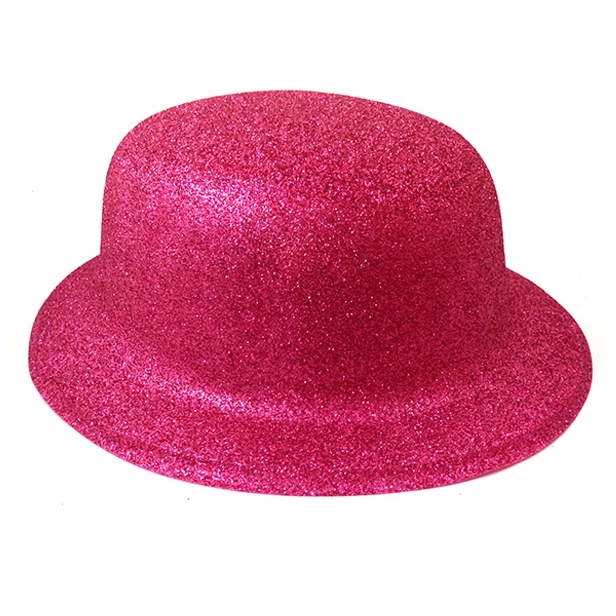 GENERICO - GORRO CHAPLIN REDONDO ESCARCHA LISO FUCSIA X12 UNI