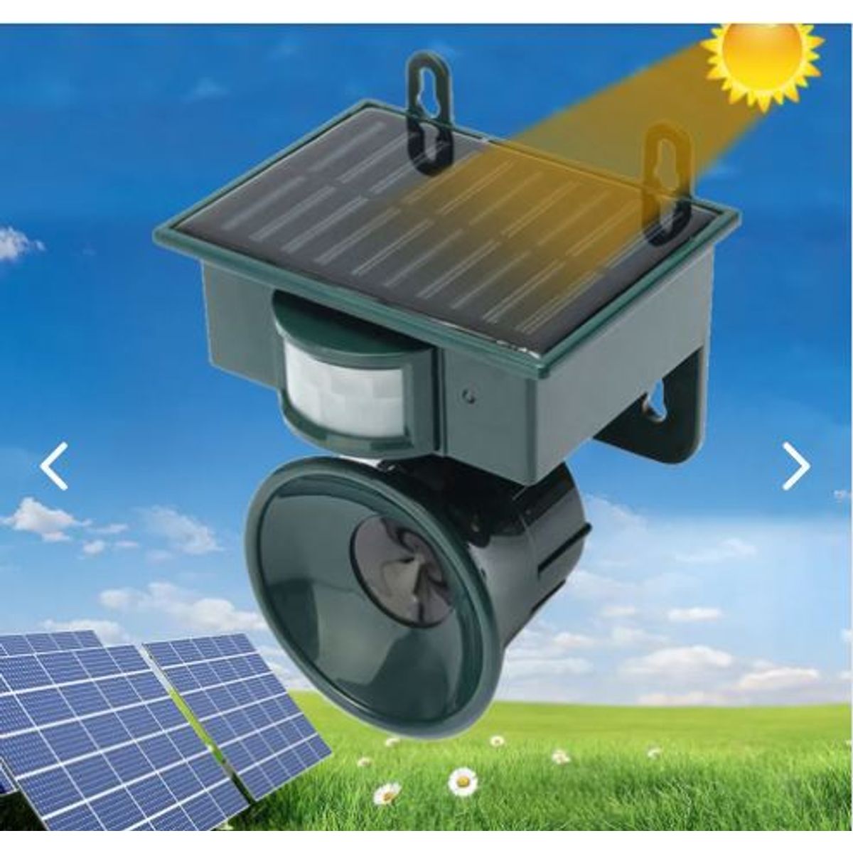 GENERICO - Repelente Solar Plagas Bocina Palomas