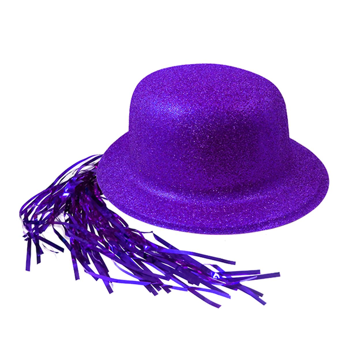 GENERICO - GORRO CHAPLIN REDONDO ESCARCHA LISO PELO MORADO X12 UNI