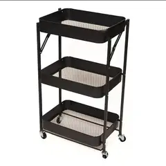 GENERICO - Organizador Con Ruedas 3 niveles Negro