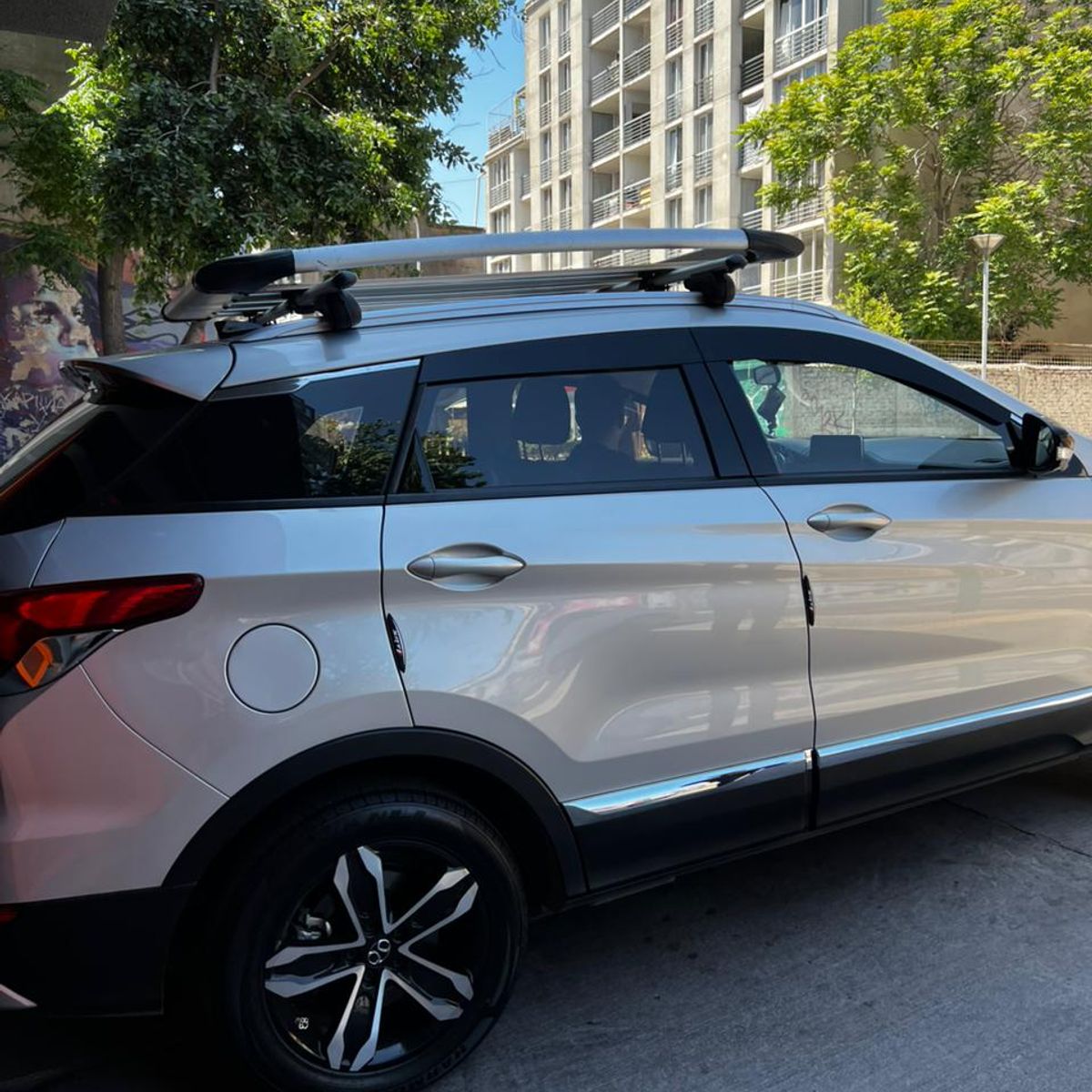 GENERICO - Bota Aguas de Acrílico 2mm plano Negro a Medida para Suv Baic X55 2018 a 2021