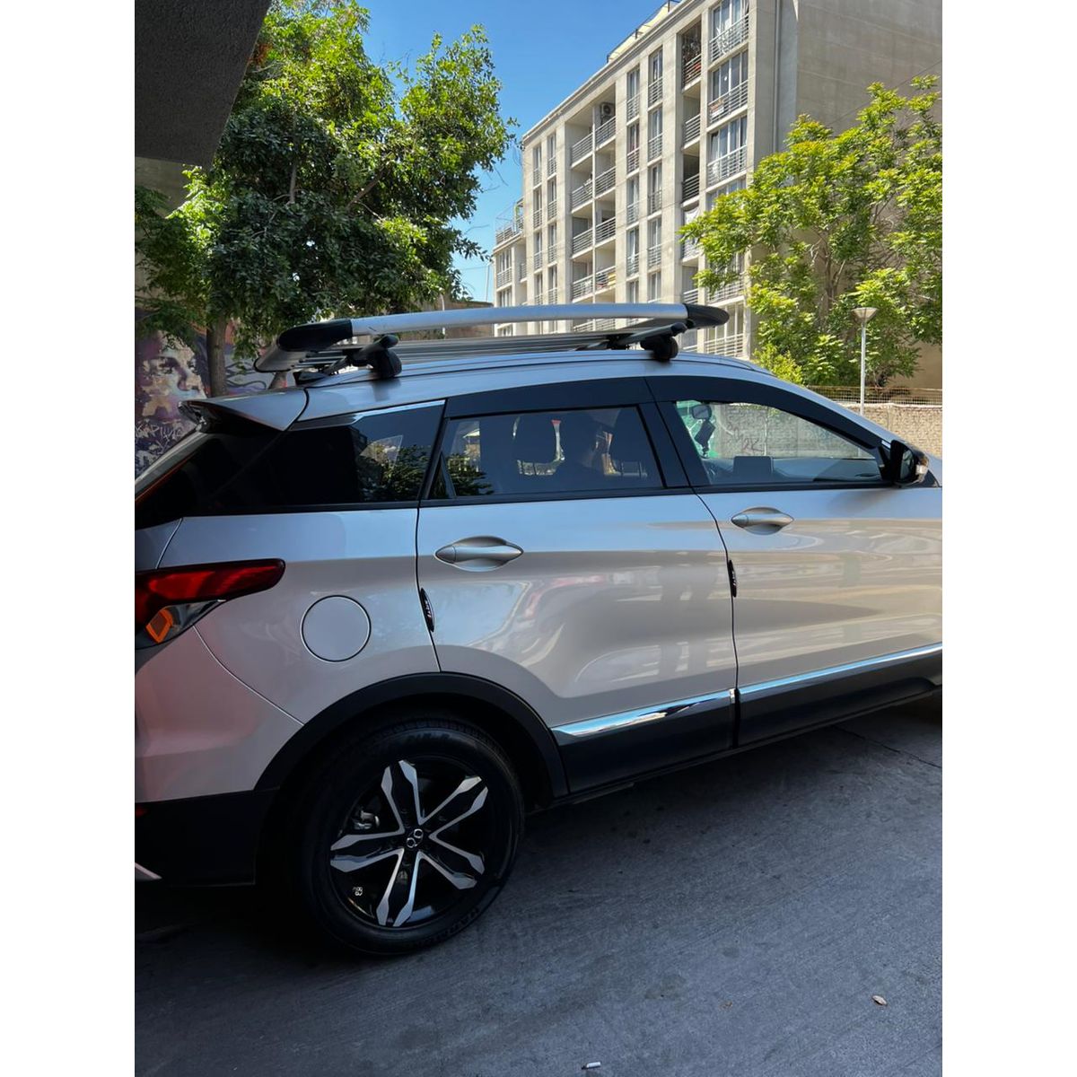 GENERICO - Bota Aguas de Acrílico 2mm plano Negro a Medida para Suv Baic X55 2018 a 2021